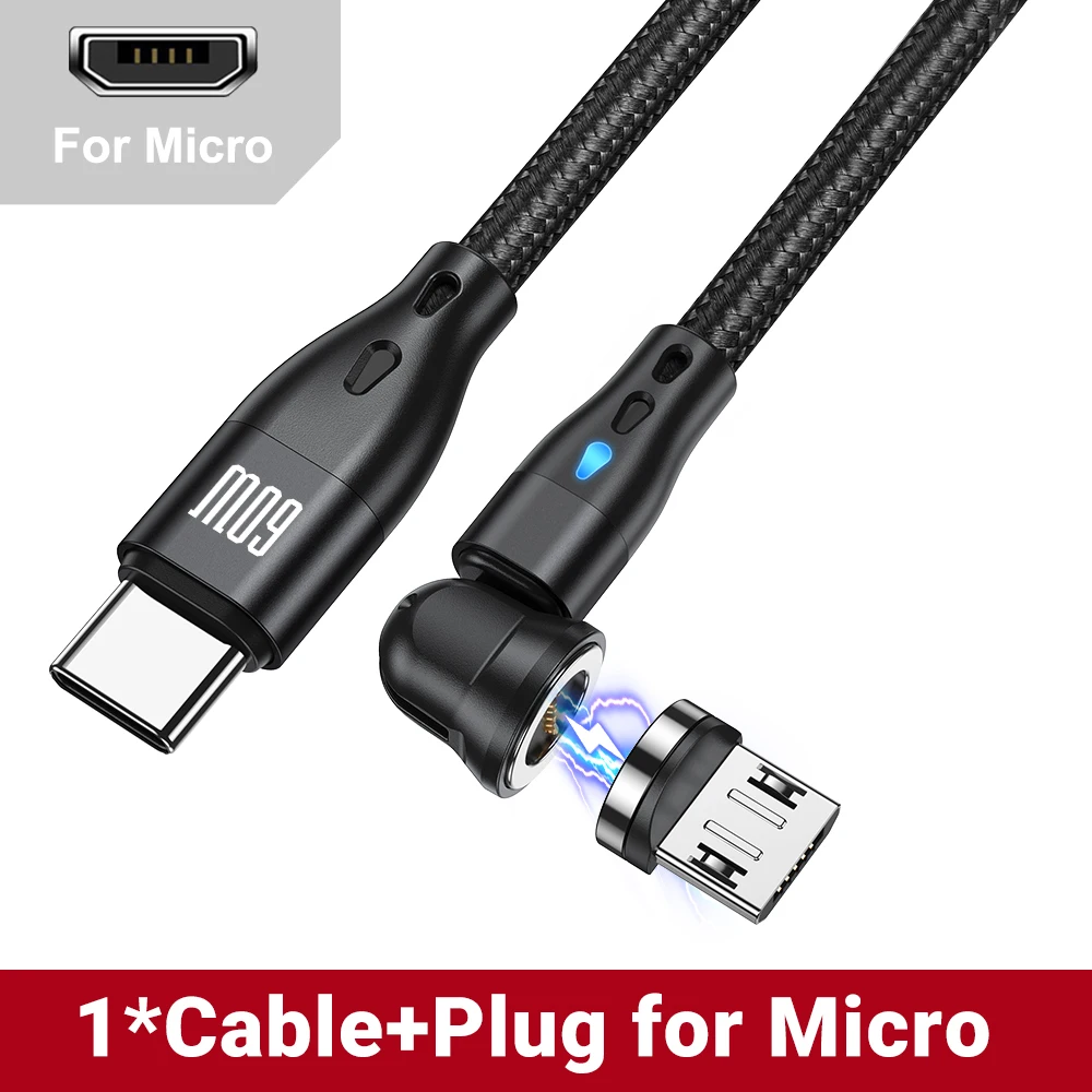 AUFU PD 60W Magnetkabel Typ C auf USB C-Kabel Schnellladung Magnetisches USB-Typ-C-Kabel für iPhone MacBook iPad Xiaomi Samsung