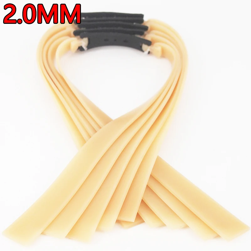 2-10PCS 2mm Rubber Band Outdoor Hunting Slingshot Accessories Wide Thick Rubber Band High Quality Latex High Elasticity Plain