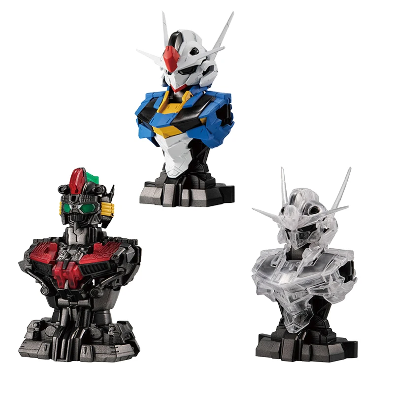 Bandai in Stock Original GUNDAM Gashapon MS MECHANICAL BUST 03 XVX-016 GUNDAM AERIAL Anime Action Figures Collectible Toys Gifts