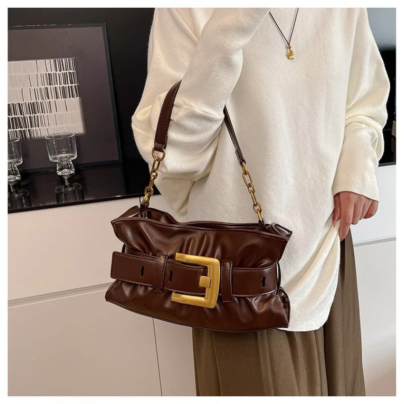 

Fashionable Women's Tote Bag Crafted From Sun-Patterned Leather Featuring Casual High-End Durable Look