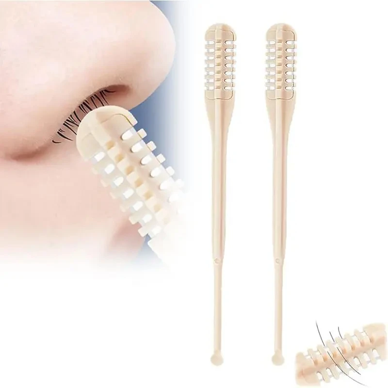 

2/4/6pcs Double Head Nose Hair Trimmer - 360 Degree Rotating & Washable, Safe Portable Hair Removal Tool for Men & Women