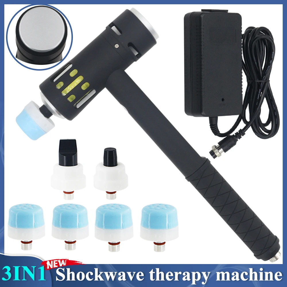 

Professional Shock Wave For ED Treatment Body And Waist Pain Relief 3 IN 1 Shockwave Therapy Machine Relaxation Massager New