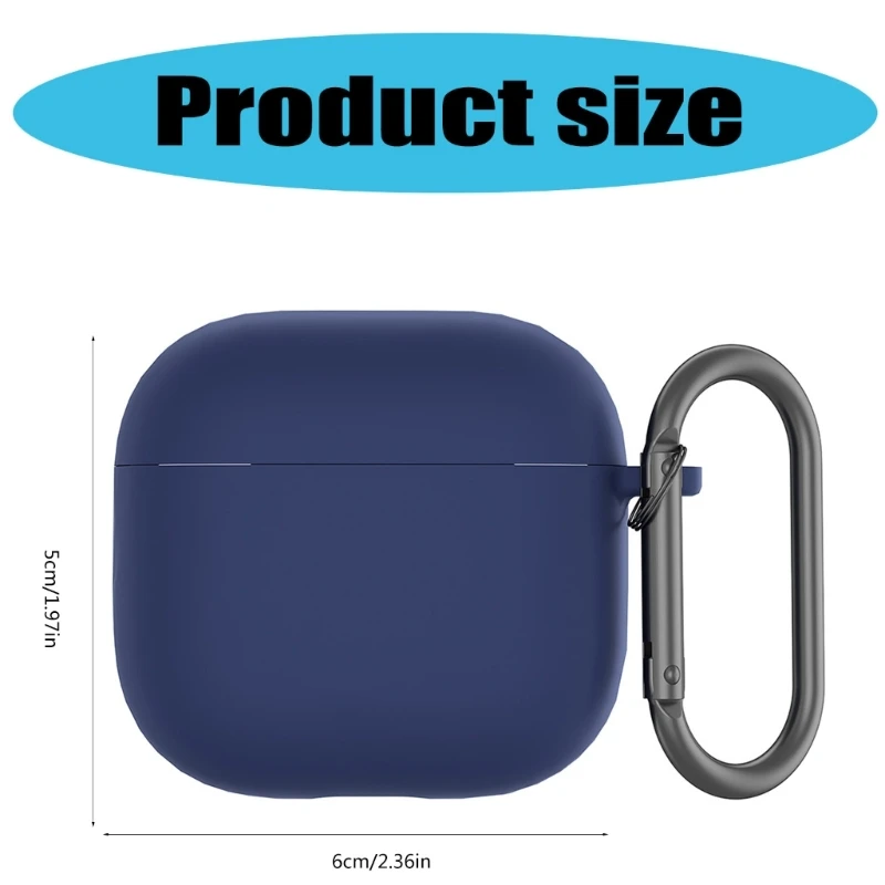 Liquid Silicone Wireless Earbud Sleeve Solid Color Earphone Guard for Airpods4