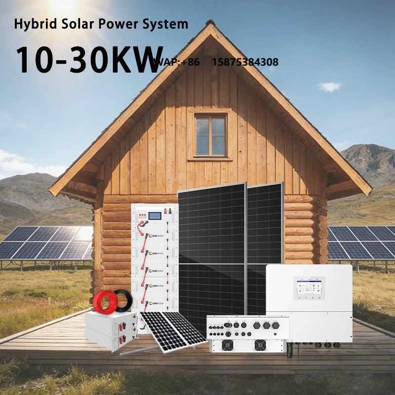 10KW-30KW Off Grid Solar Generator System 30KWh Battery Storage Solar System for Home with Long Warranty