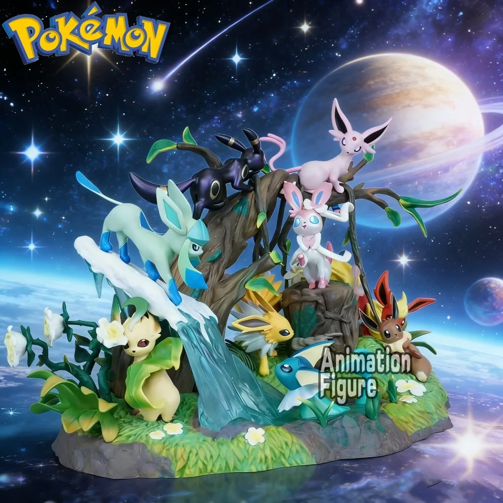 

27cm Anime Pokemon Figure Eeveelution Action Figures Pvc Statue Desktop Ornamen Collection Model Toys Gifts