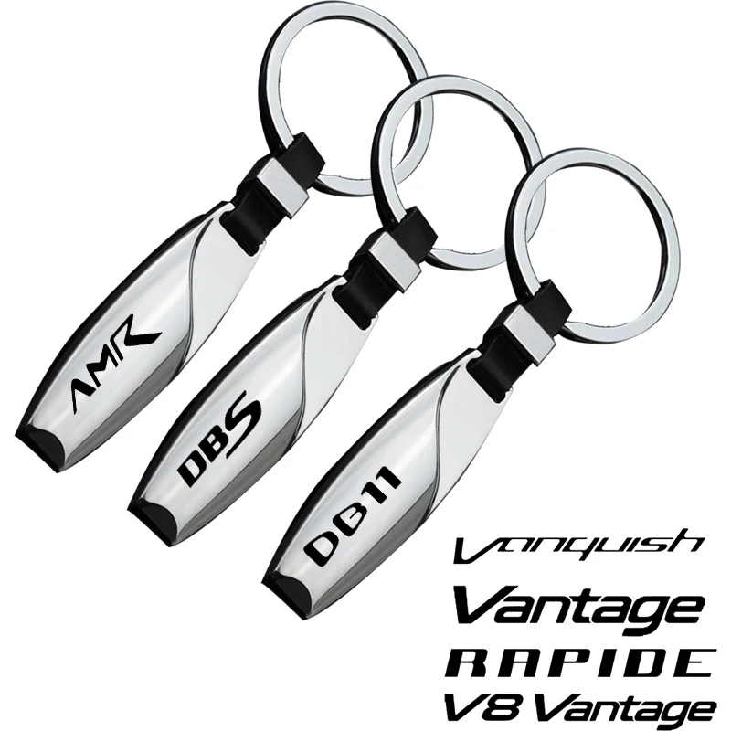 Car Keychain Pendant For Aston Martin V8 Vantage VANQUISH DBX DBS DB9 DB11 RAPIDE AMR RAPIDES Car Accessories Decoration Gift