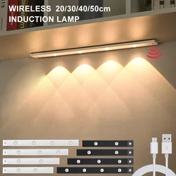 3 in 1 Under Cabinet Lights LED Lights for Kitchen Bedroom Wardrobe Closet Wireless Lamp with Motion Sensor 20/30/40/50cm