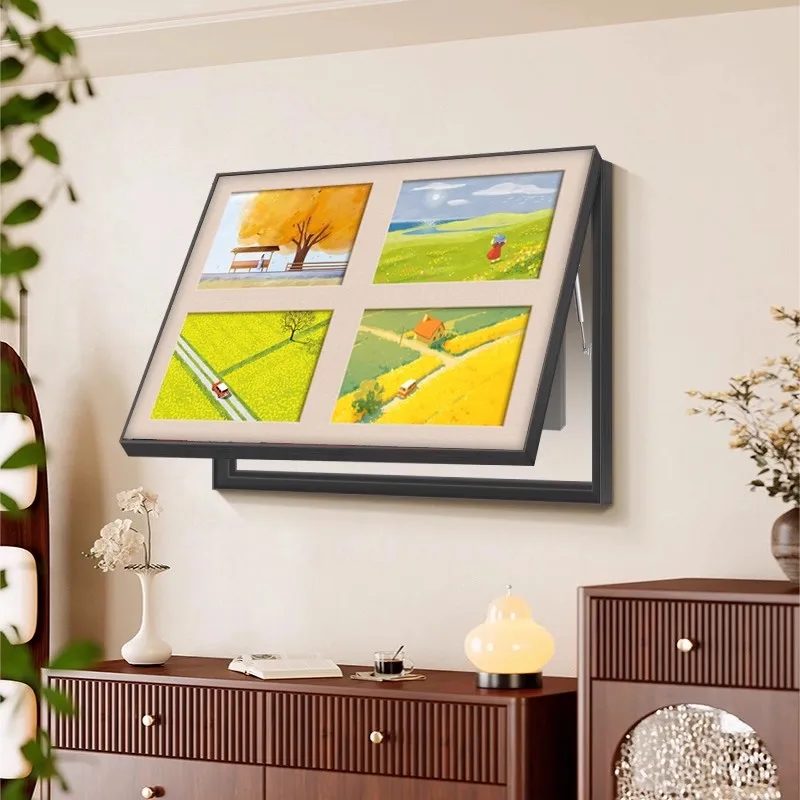 

Nordic electric meter box decoration painting, rural flower distribution box, restaurant, no drilling, healing, hanging paintin