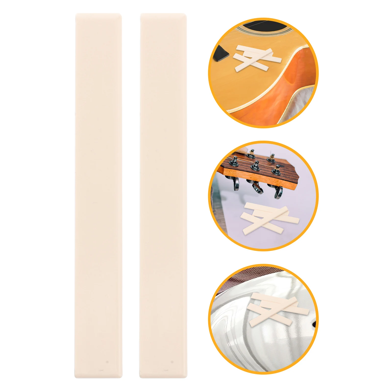 

4pcs Plastic Replacement Classical Bridge Components Acoustic Accessories Durable For Various s Bridge Saddle Replacement