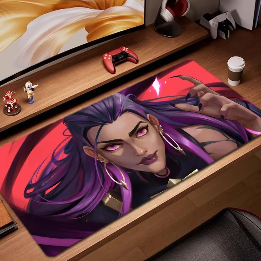 

reyna valorant Mouse Pad Game Accessories keyboard pad XXL large locking edge 900X400 mm table mat Gaming mousepad