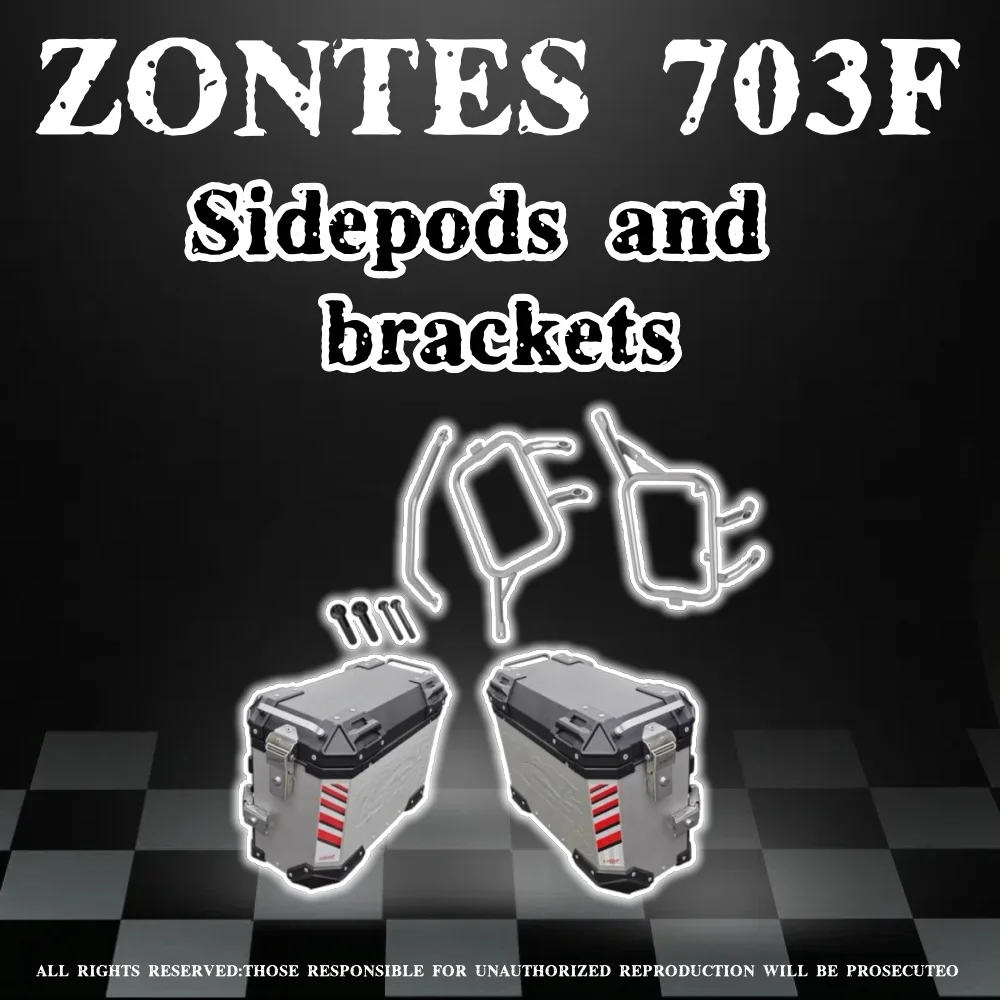 

Motorcycle original modified two-side box three-box side box rack stainless steel bracket modified for ZONTES 703F 703-F 703F