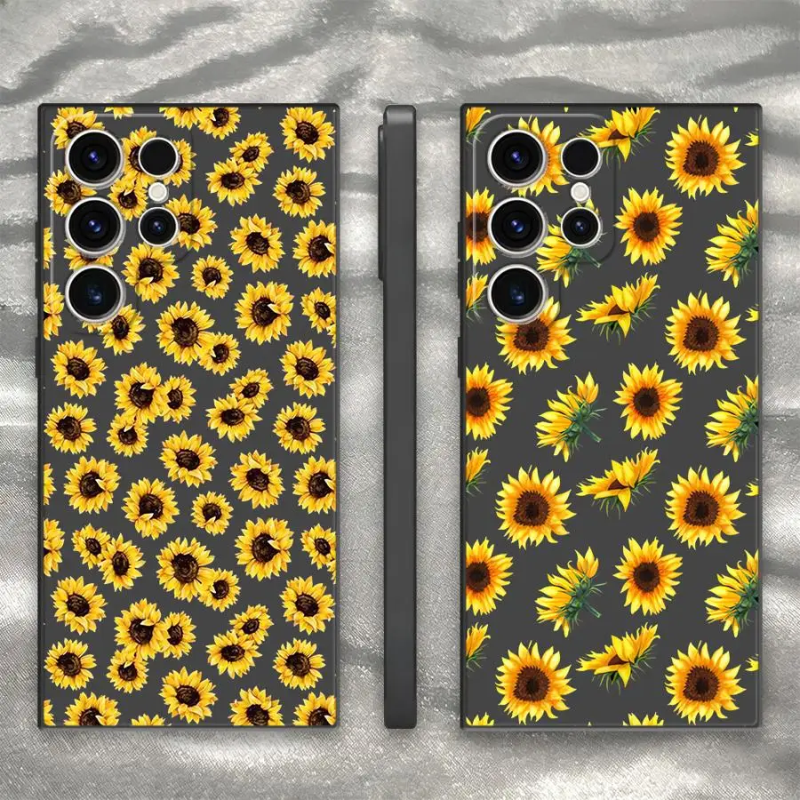 Sunshine Sunflower Case for Samsung Galaxy S26 Ultra S22 S20 FE S23 S24 S21 S25 Plus Note 20 10 Phone Cover