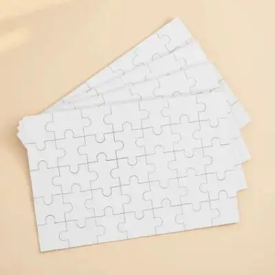 

4 деревянных заготовки для пазлов (4 листа) для сублимации, термотрансферные заготовки для самостоятельного изготовления, для персонализированных фотографий