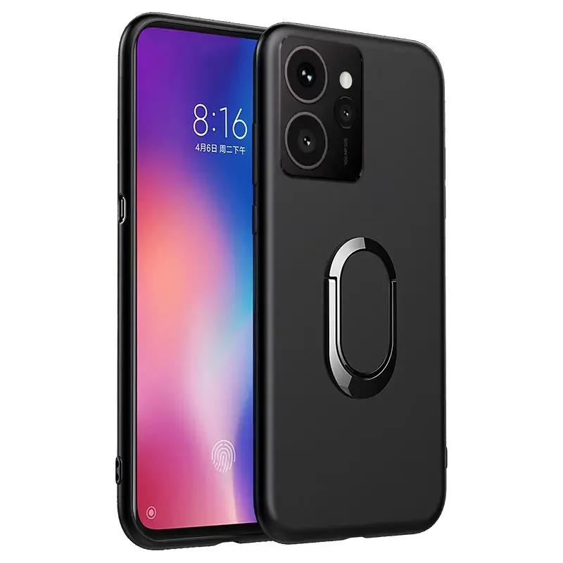 

For HMD Skyline Pulse Pro Case With Holder Ring Silicone Soft TPU Ultra-Thin Cover For Nokia HMD Pulse Plus Pro hmd Back Casing