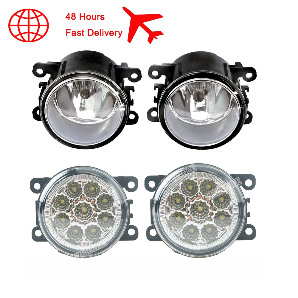 Fog Lights for Citroen C3 C4 C5 C6 C-Crosser Xsara Picasso 1999-2015 Headlight LED Halogen Foglights Fog Lamp ASSEMBLY GLASS