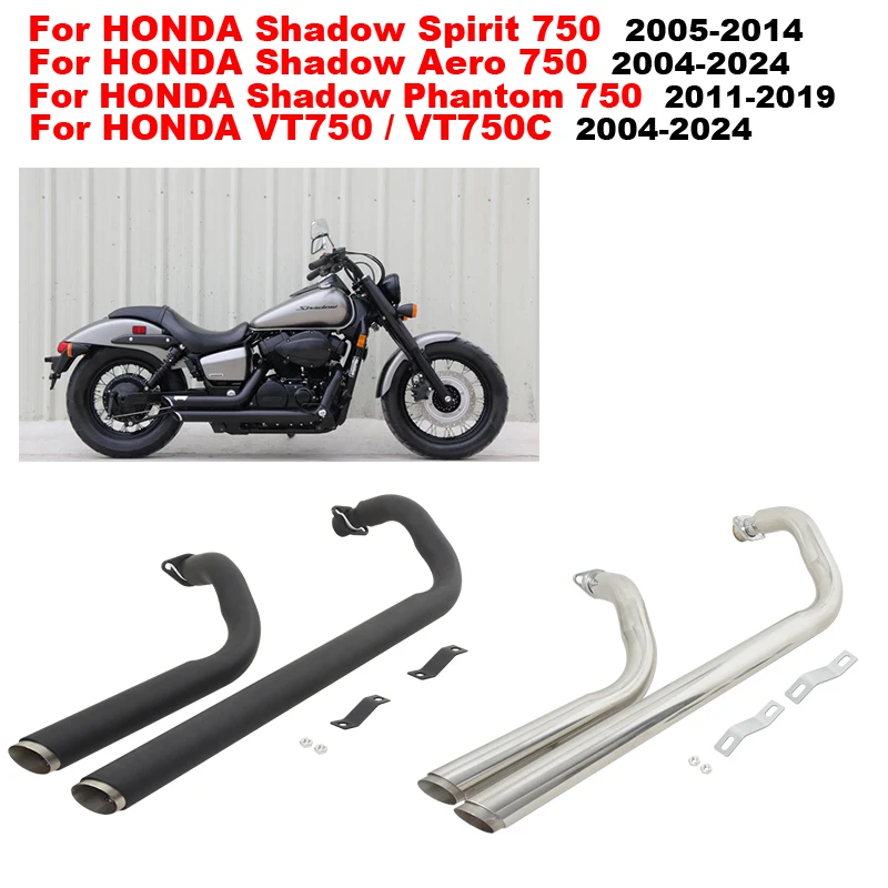 

Motorcycle Exhaust Full Link Pipe For HONDA Shadow Spirit 750 05-14 For HONDA VT750 / VT750C / VT750C2 / VT750C2F / 2004 - 2024