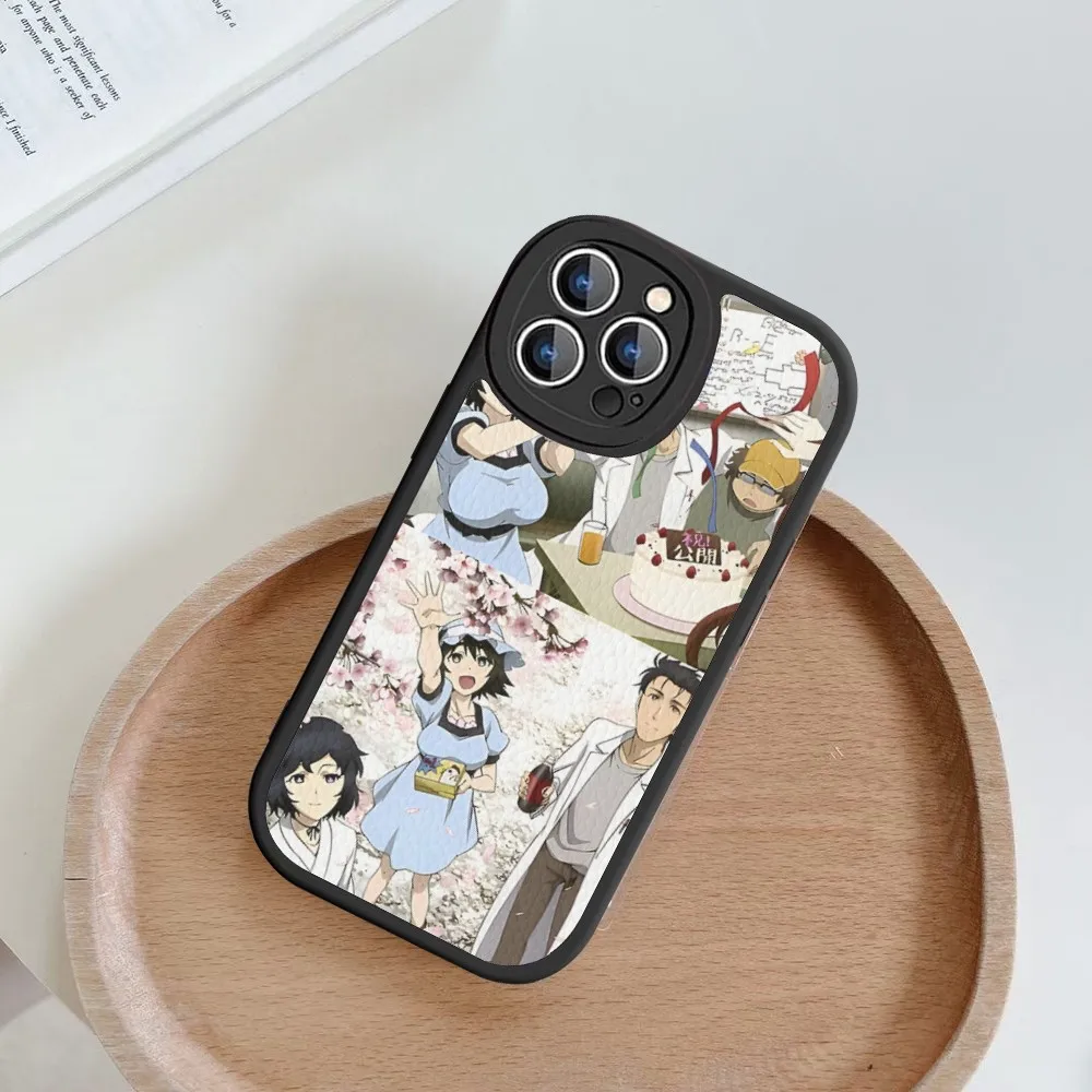 Steins Gate Phone Case Hard Leather For iPhone 14 13 12 Mini 11 14 Pro Max Xs X Xr 7 8 Plus 6 6s