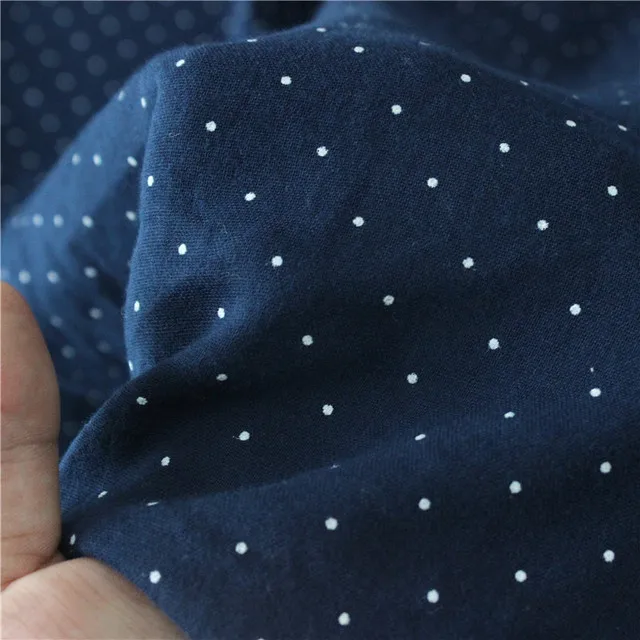 100*145cm Dot Double-Layer Cotton Thin Cotton Voile Fabric Gauze Clothing Lining Tissu Garment Pocket Textile One Meter