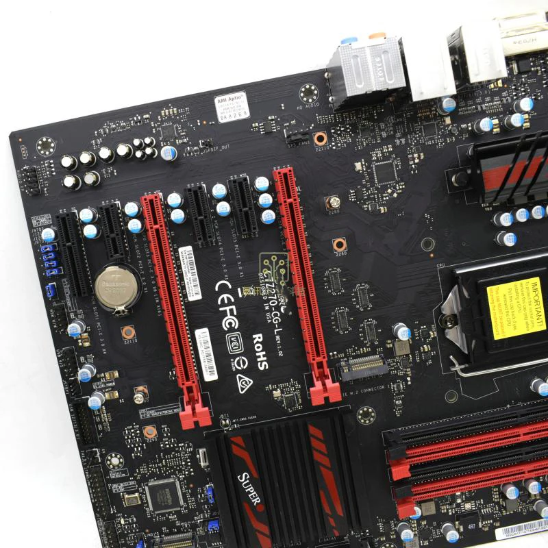 Imagem -03 - Placa-mãe do Desktop para Supermicro C7z270-cg-l Z270 Lga1151 Atx Ddr4 M.2 Suporte 7700k Teste Perfeito Boa Qualidade