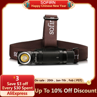 Sofirn SP40A TIR Optics  Rechargeable LED Headlamp LH351D 1200lm 18650 Headlight 18350 Angle Flashlight with Magnet Tail