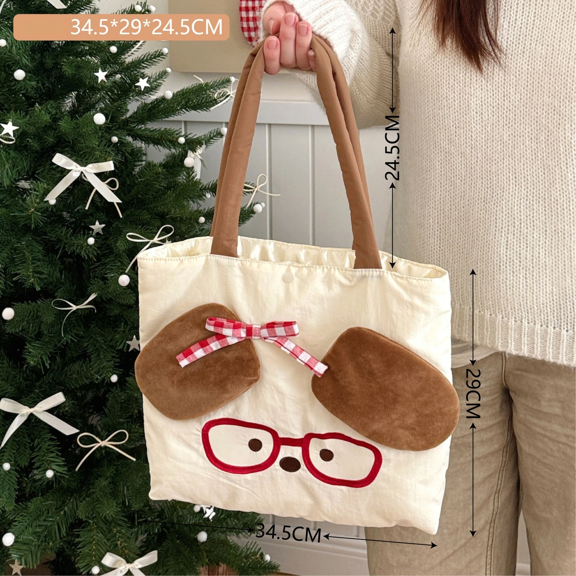 

Новая милая сумка через плечо с героями мультфильмов для девочек, универсальная осенне-зимняя повседневная уличная сумка, большая вместительная сумка через плечо