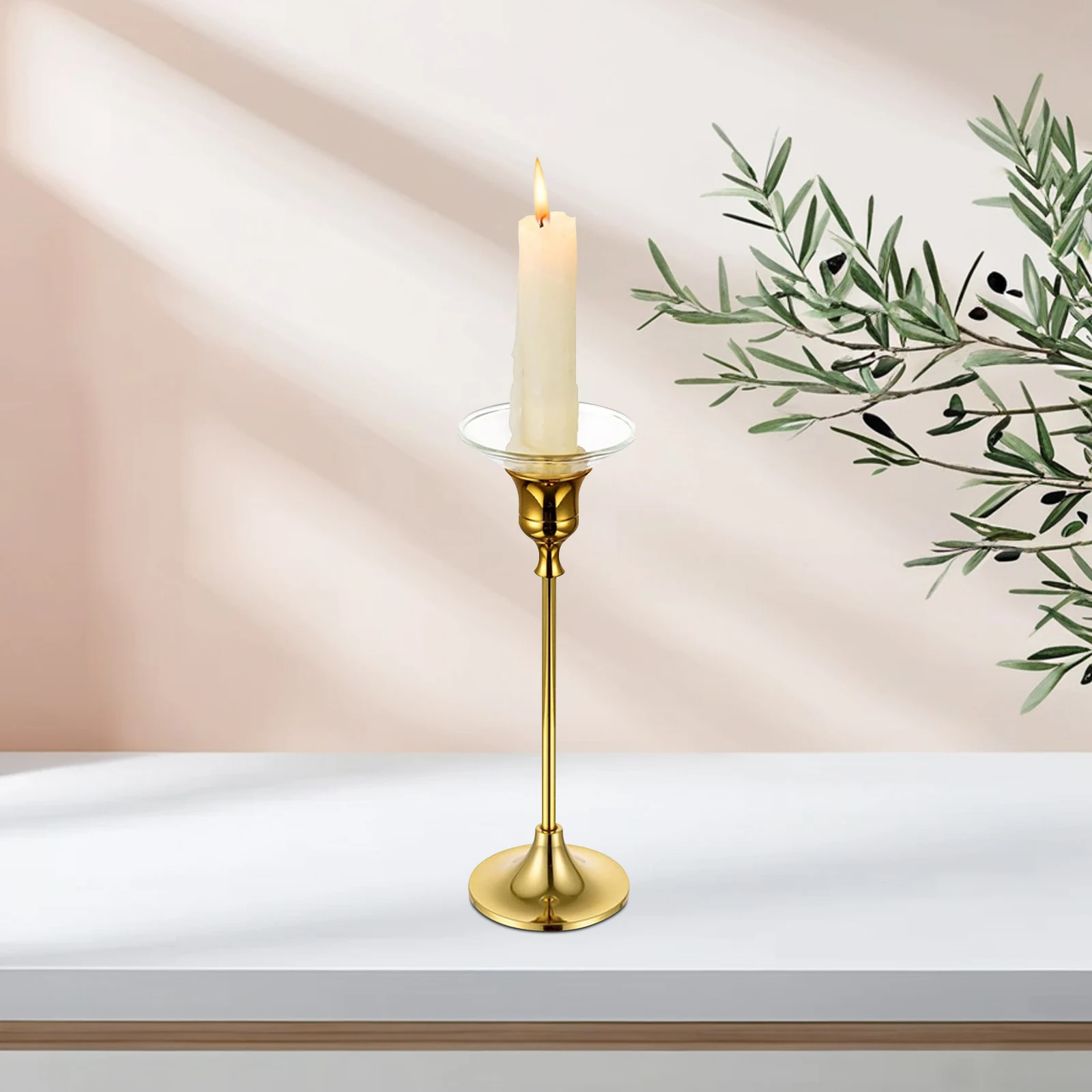 

12 Pcs Drop Protector Drip Protectors for Candlesticks Transparent Glass