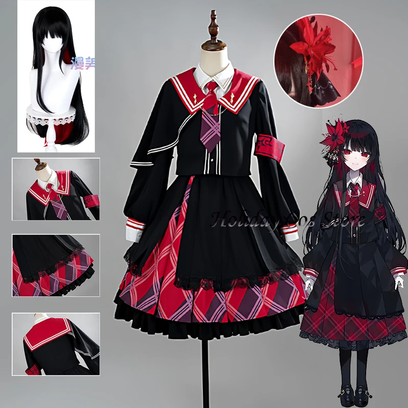 

Magical Girl Witch Trial Nikaido Hiro Cosplay Costume Wig JK Suit Outfit Skirt Headwear Full Set Halloween Carnival Party Props
