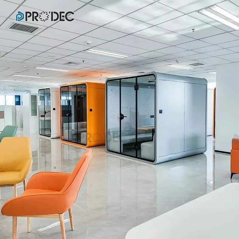 Hot Sale Movable Sound Proof Office Phone Booth Acoustic Office Vocal Recording Pod for Open Office Coworking Space