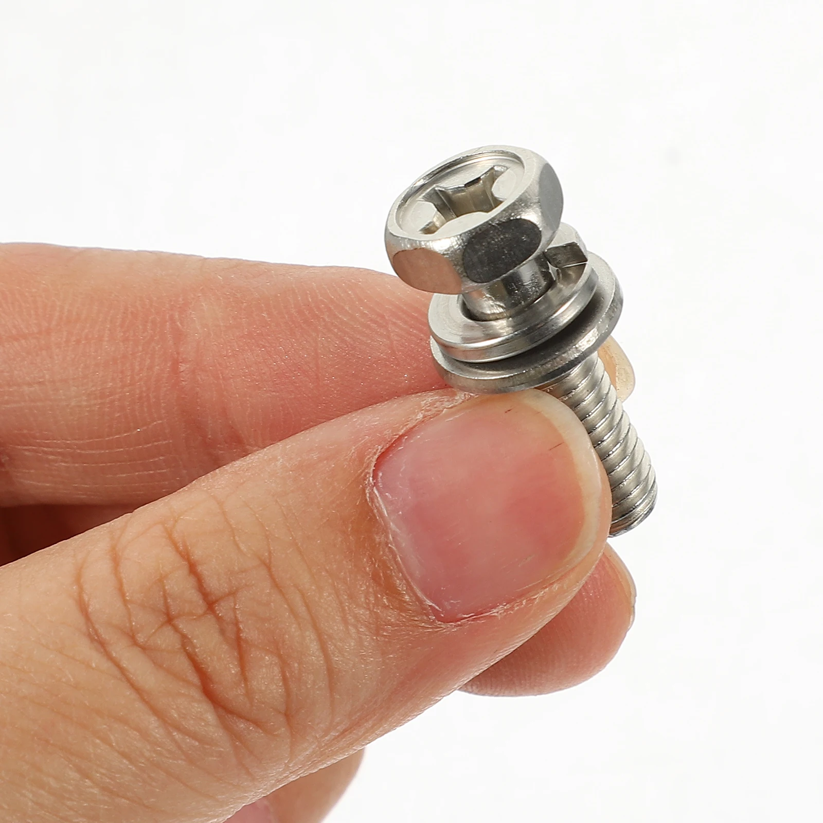 

18pcs Stainless Motorcycle Bolt Screw Set Nut Kit Metric Screw Set For Automotive Marine Industrial Use