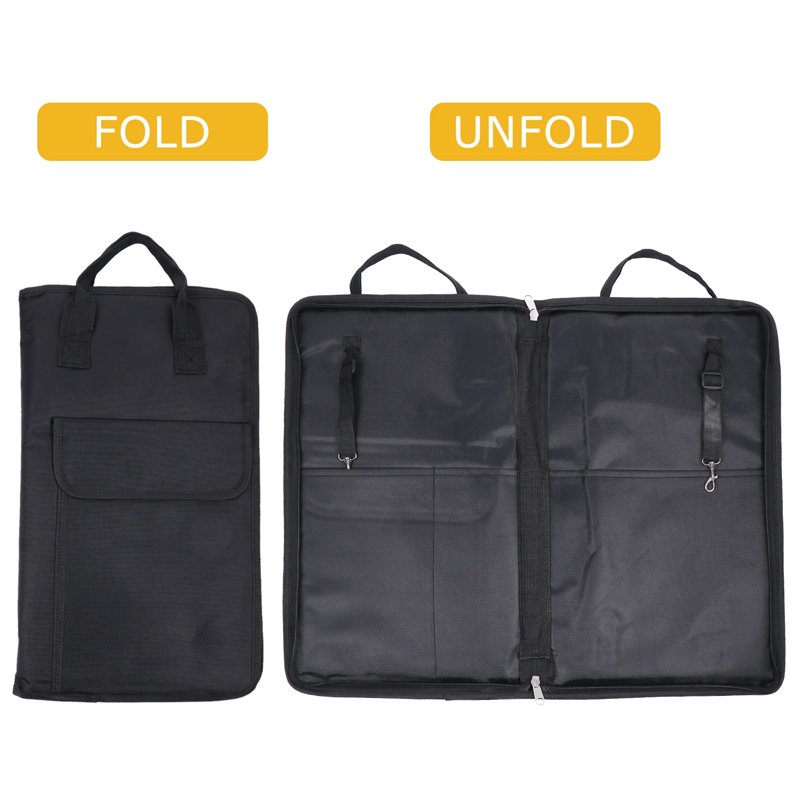 Professional Drum Stick Bag Thick Oxford Cloth Durable Large Capacity Percussion Drumstick Storage Gig Bag Drum Stick Holder