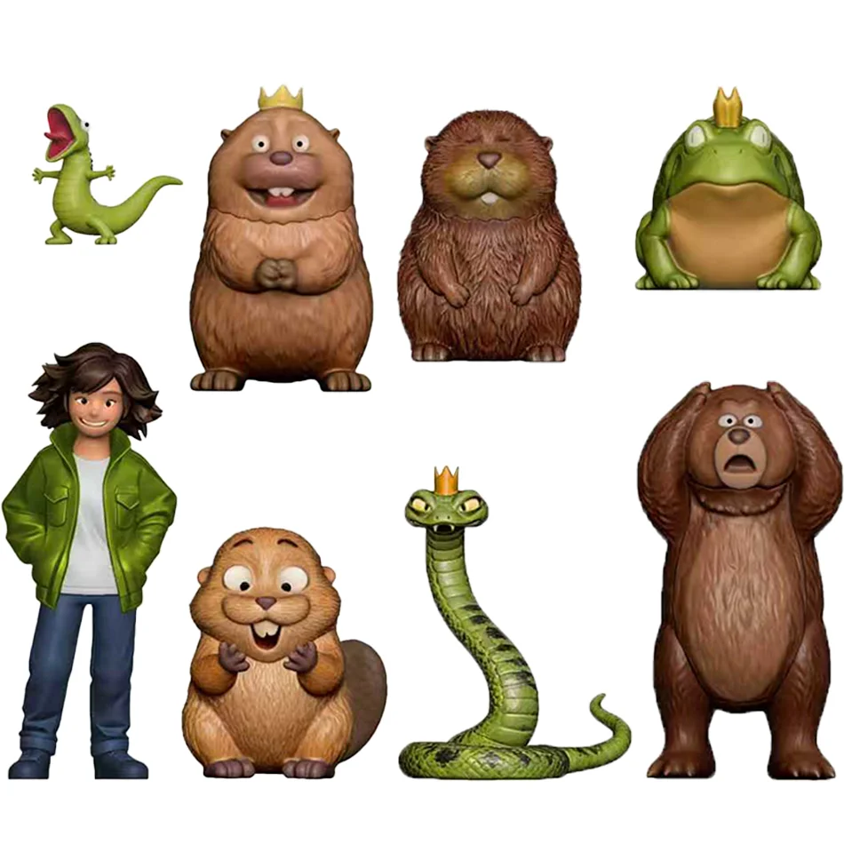 HOPPERS Beaver Transformation Project Cartoon Animal Figure High Reduction Exquisite Craft PVC Model Desktop Decoration Collecti