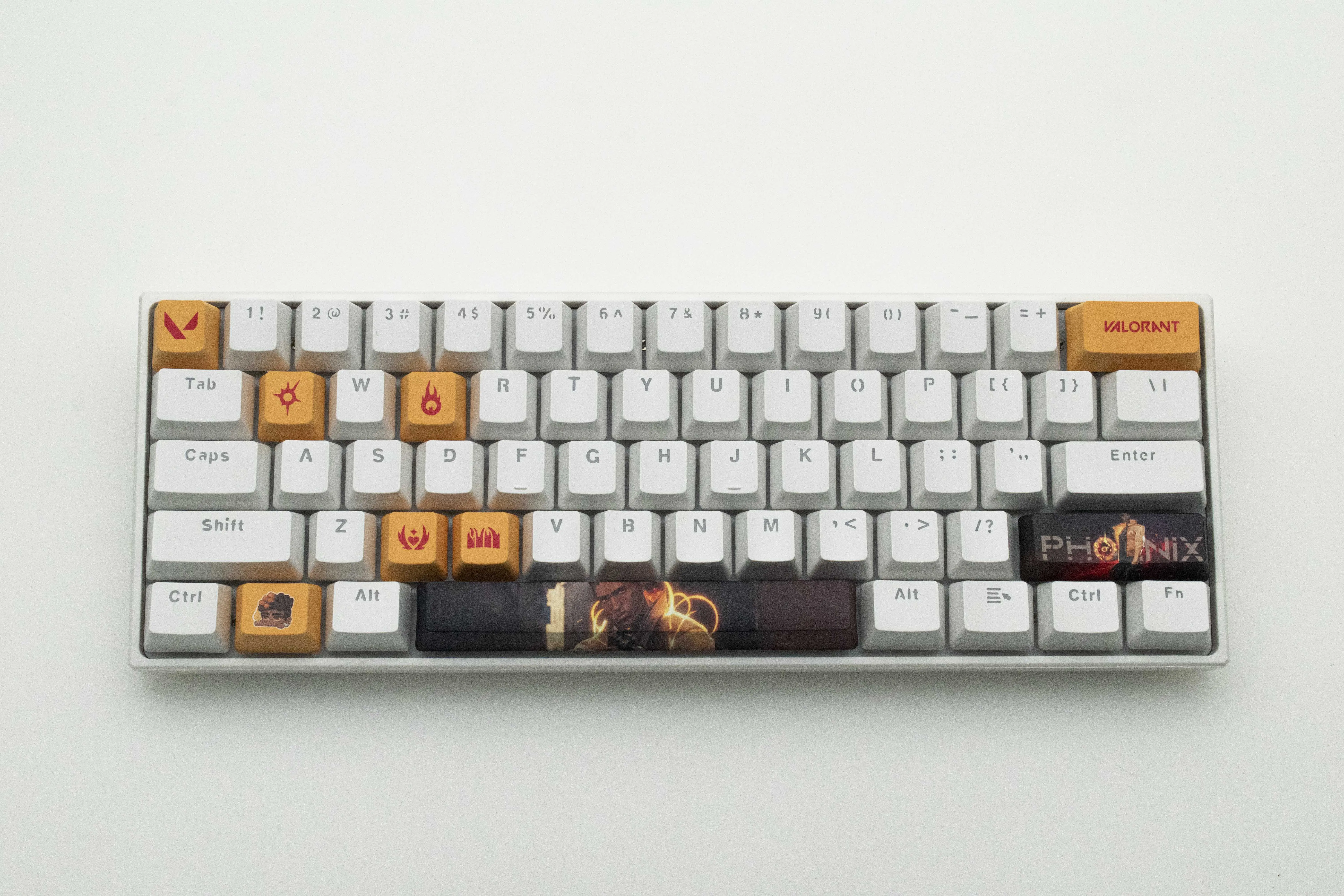 Valorant Keycaps Phoenix Keycaps OEM Profile 10 teclas PBT Dye Sub Keycaps