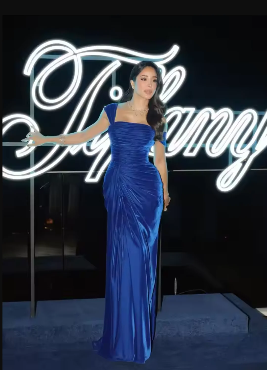 Vestidos de fiesta sin mangas azules personalizados, vestidos de noche musulmanes de terciopelo, vestido de fiesta para ocasiones formales, vestidos de noche