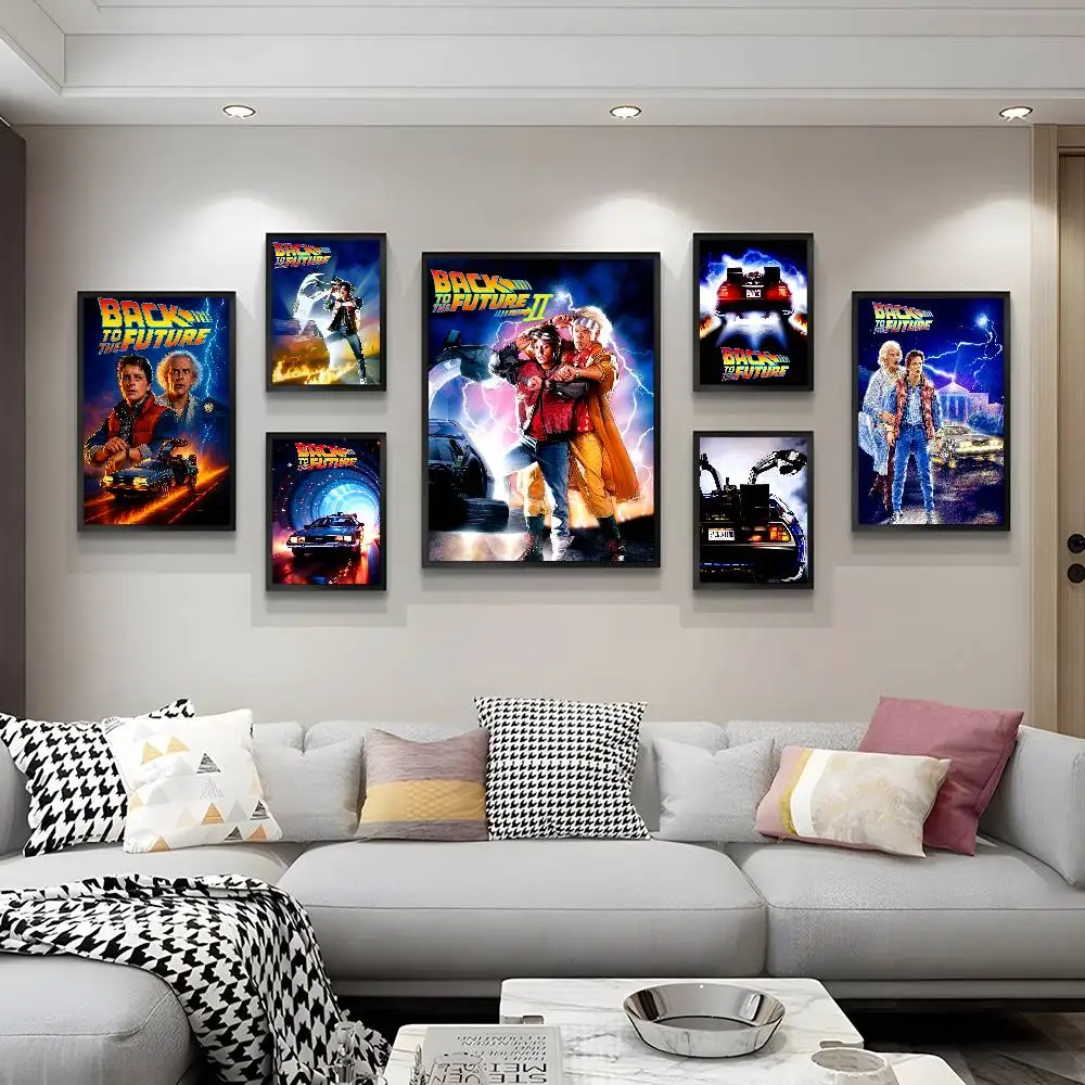 Movie Back To The Future Vintage Posters Sticky Vintage Room Home Bar Cafe Decor Kawaii Room Decor