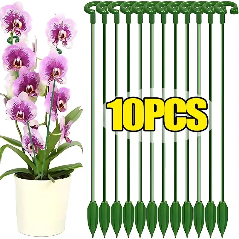 1-10PCS Plant Supports Stand for Succulent Butterflies Orchid Flower Holder Pole Potted Fixing Rods Leaf Protection Frame