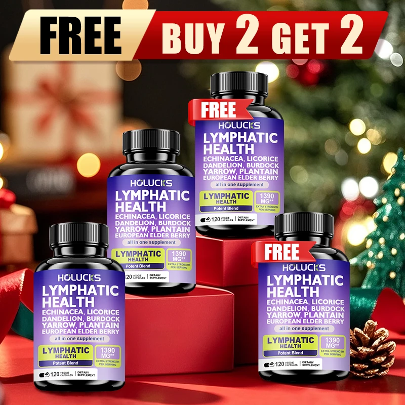 Buy 2 Get 2 Free! Pure Lymphatic Health Capsules, Support Reduces Swelling, Boosts Detox & Immune System, Improves Circulation
