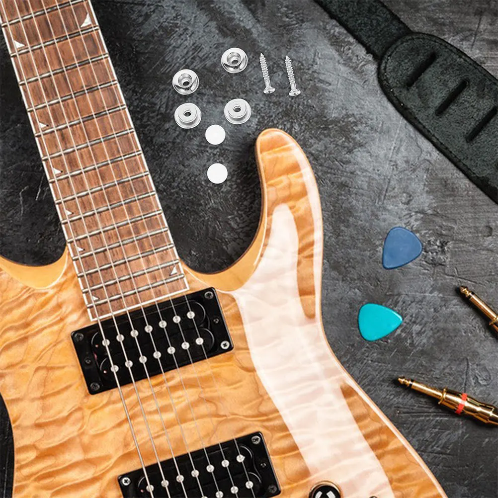 

Guitar Strap Locks Metal Durable Anti-Skid Button for Electric Acoustic Bass Accessories Guitar Strap Lock Bass Belt Lock