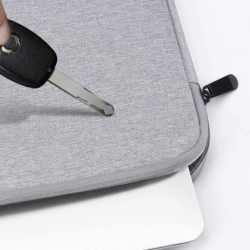 

13 Inches Laptop Bag Light Grey Notebook Handbag Protective Case Travel Soft Lining Wear Resistant Computer Bag Pouch