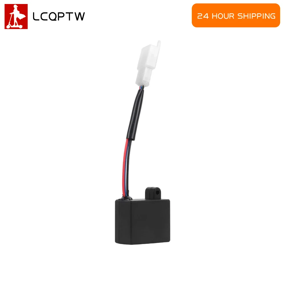 3-Wire LED Turning Signal Flasher Relay Positive Control 48/60V LED Blinking Relay Replacement Part for Electric Bicycle Scooter