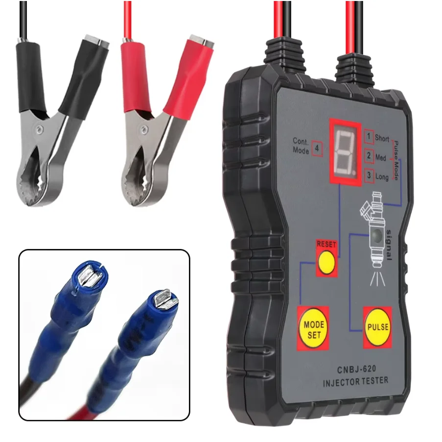 HTMCK Portable Fuel Injector Tester & Flush Cleaner Newest 4 Pulse Mode Fuel System Cleaning Scan Tool Kit Auto Repair Accessori