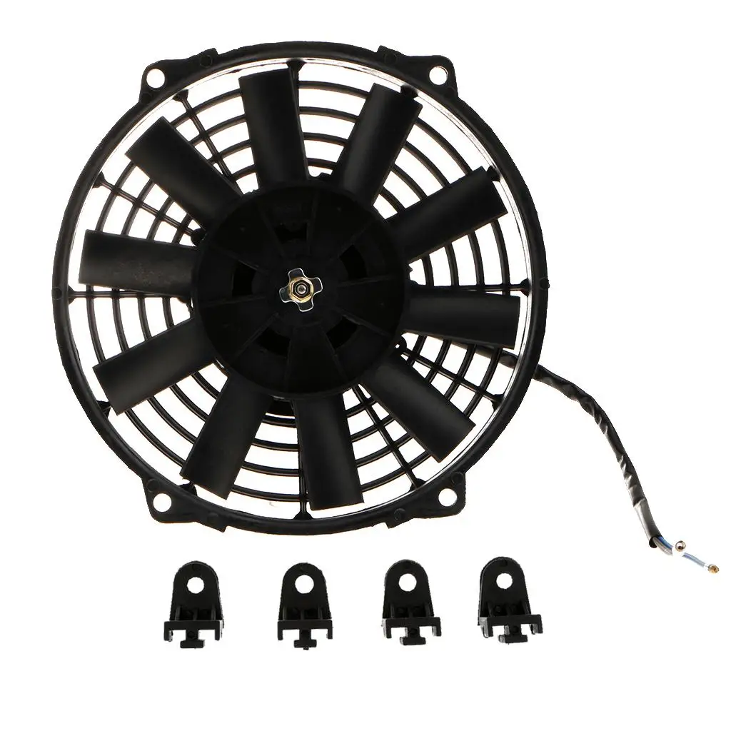 

9''/ 10''/ 12'' Car Motorcycle Electric Radiator Cooling Fan 80W 12V for Water Tank Heat Dissipation