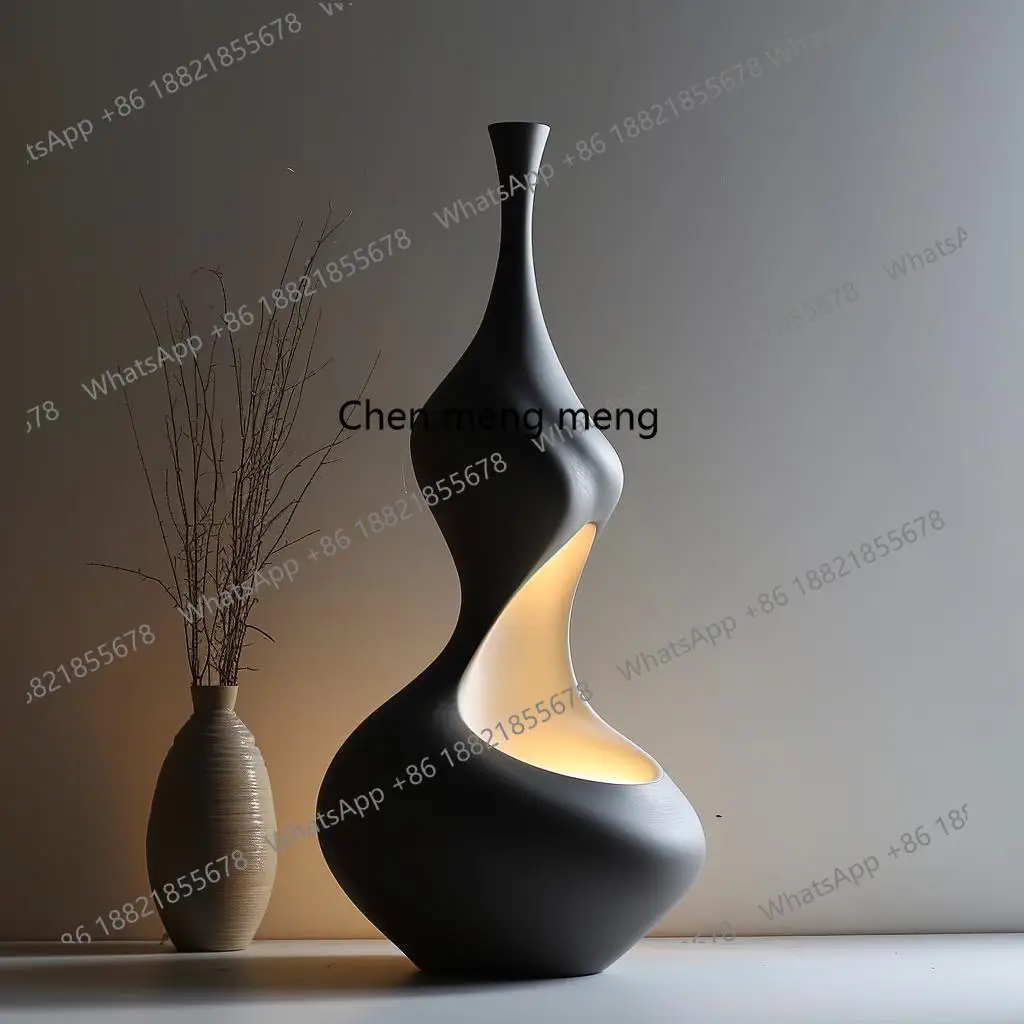 Bedside sculpture porch model room light luxury ornament retro original decorative lamp sofa