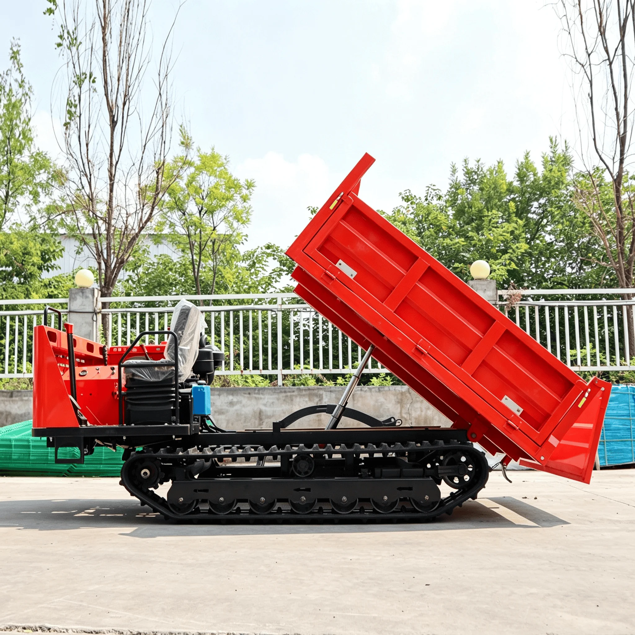 Customized CE Approved 3 Ton Crawler Dumper Tracked Carrier Self Unloading Hydraulic Tipping All Terrain Machine Heavy Duty