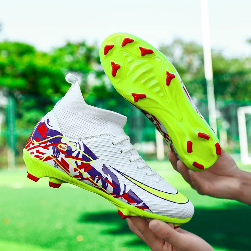 New Men Soccer Shoes Grass Professional Training Football Shoes Society Cleats Football Field Boots Fast Indoor Sneaker Non Slip