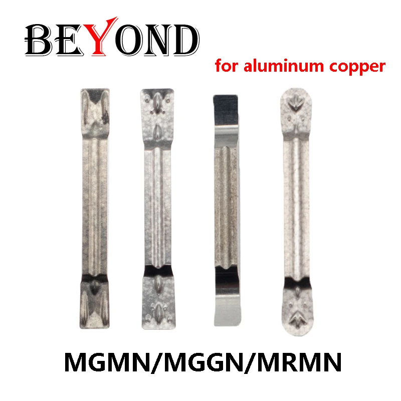 BEYOND MGMN MGGN MRMN 150 200 250 300 400 Grooving Carbide Inserts MGGN300 MGMN300 MRMN300 CNC Turning Tools for Aluminum Copper