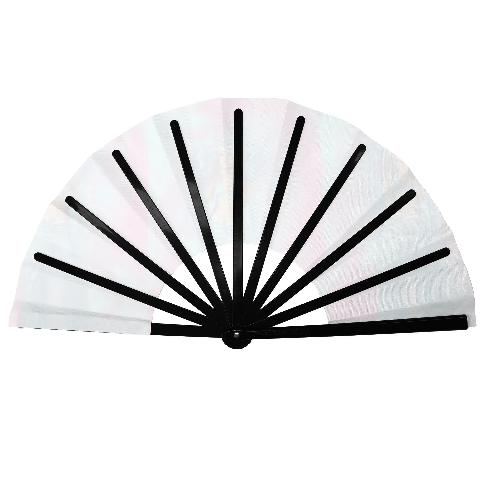 E-Emilia Mernes Folding Hand Fan DIY Mp3 Singer Poster Polyester Fabric Fan Funny Summer Accessory Decorative Fans