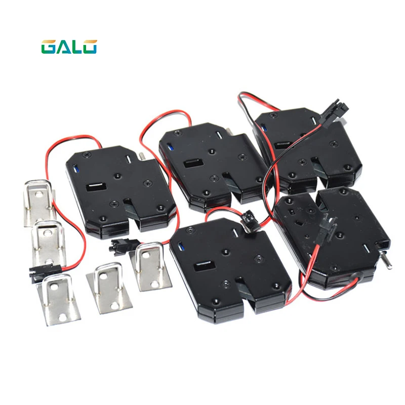 Small 12V 1.5A Electronic Lock Latch Release Assembly Electromagnetic Control Metal Safety Magnetic Lock Safety Protection Locks