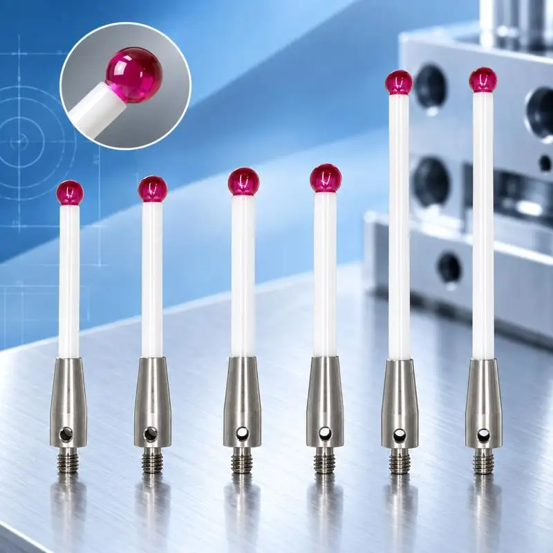 1PC M4 Ruby Ceramic Probe Stylus A-5000-3709 A-5000-3712 6mm CNC CMM Touch Sensor Measuring Needle