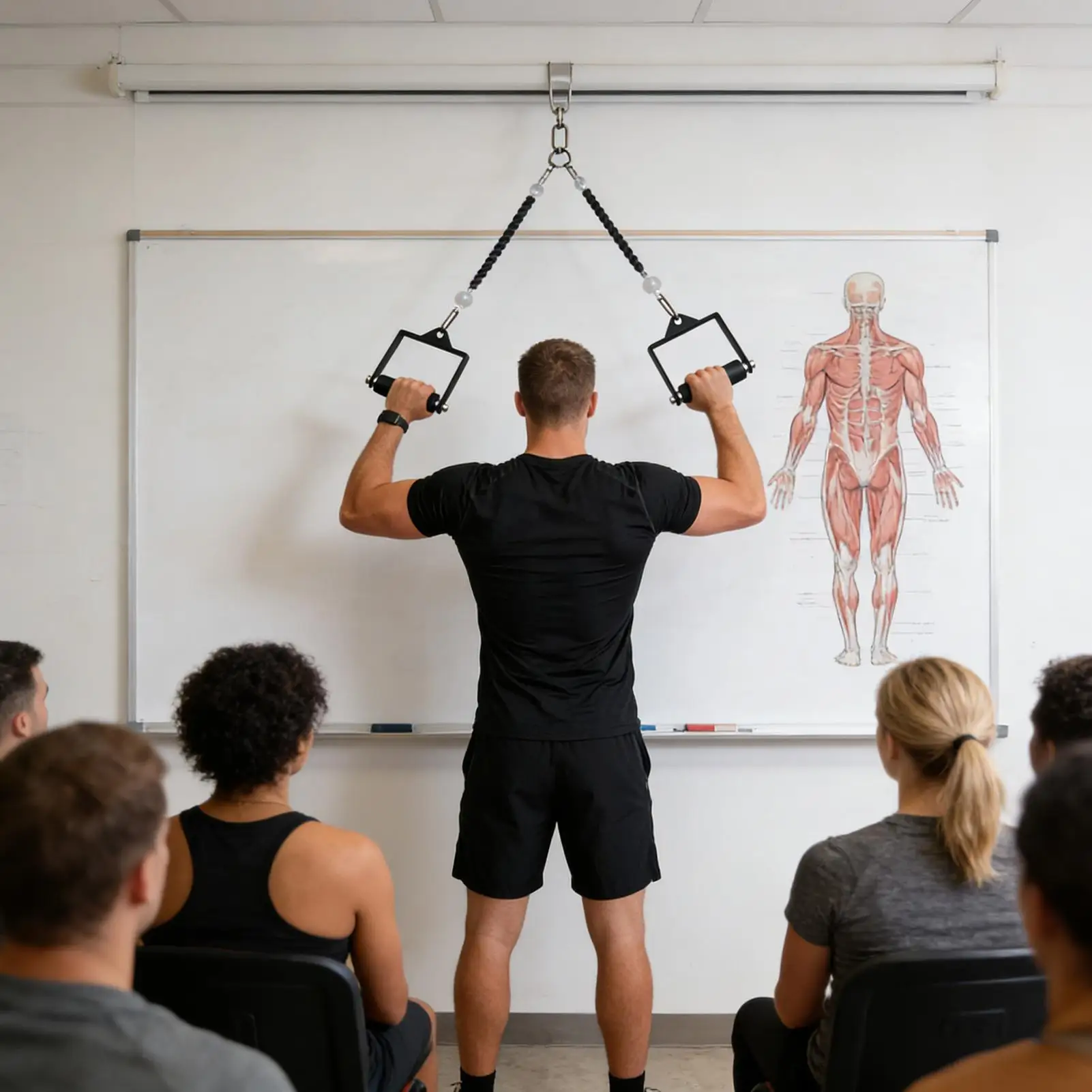 

T Bar Row Handle Steel Non-Slip Heavy Duty Cable Attachments Home Gym Row Handle Grips For Strength Workout Training Full Body