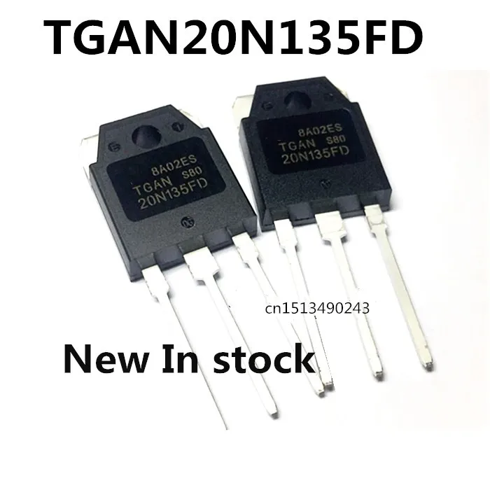 Original New 2pcs / TGAN20N135FD  20N135FD TO-3P 1350V 20A   New In stock